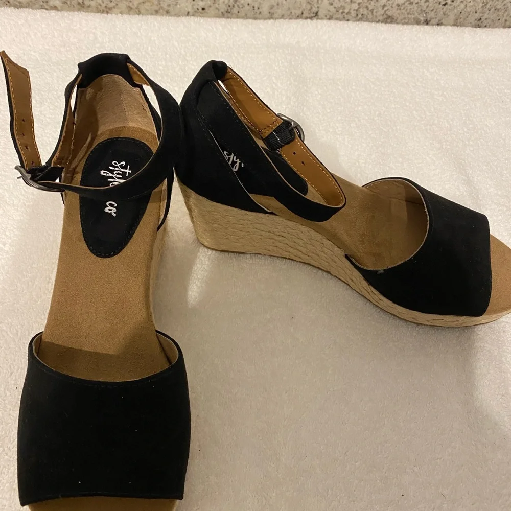 NEW Style & Co Black Espadrilles SZ 7-1/2